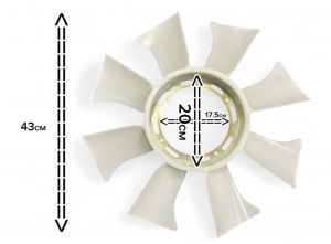 Крыльчатка вентилятора Богдан (8-97078662)