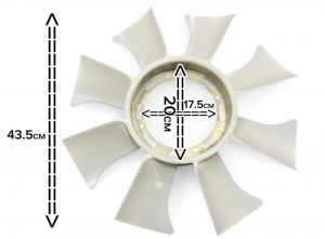 Крыльчатка вентилятора ISUZU
