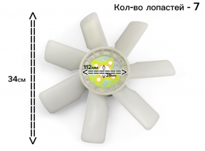 Крыльчатка вентилятора  DF 244